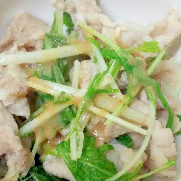 簡単 豚しゃぶ風 豚肉と水菜のごまだれサラダ レシピ 作り方 By みずたまsweet 楽天レシピ 簡単 豚しゃぶ風 豚肉と水菜のごまだれサラダ レシピ 作り方 By みずたまsweet 楽天レシピ